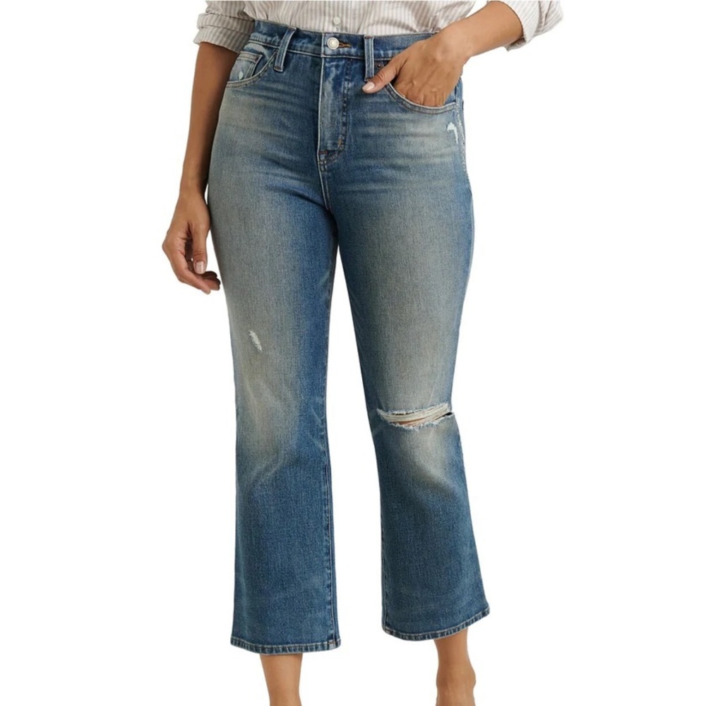 Lucky Brand High Rise Boot Cut Cropped Bridgette Jeans
